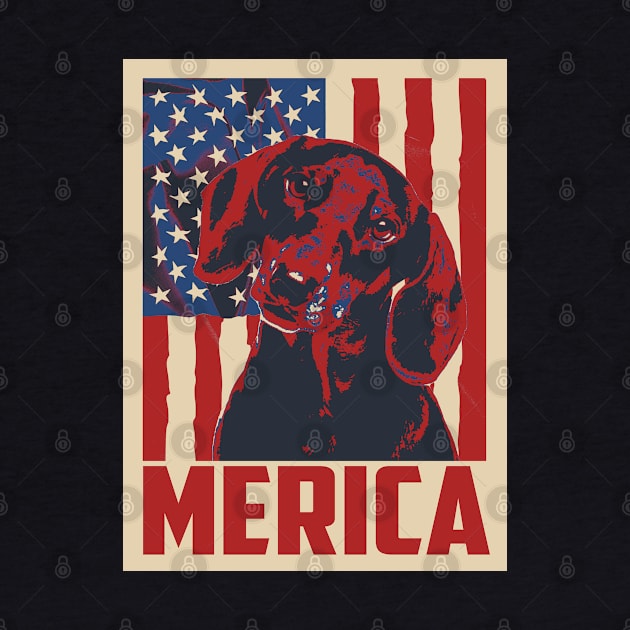 Dachshund Merica 4th Of July by mia_me